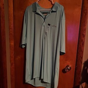 Greg Norman Collection Aqua Polo Shirt